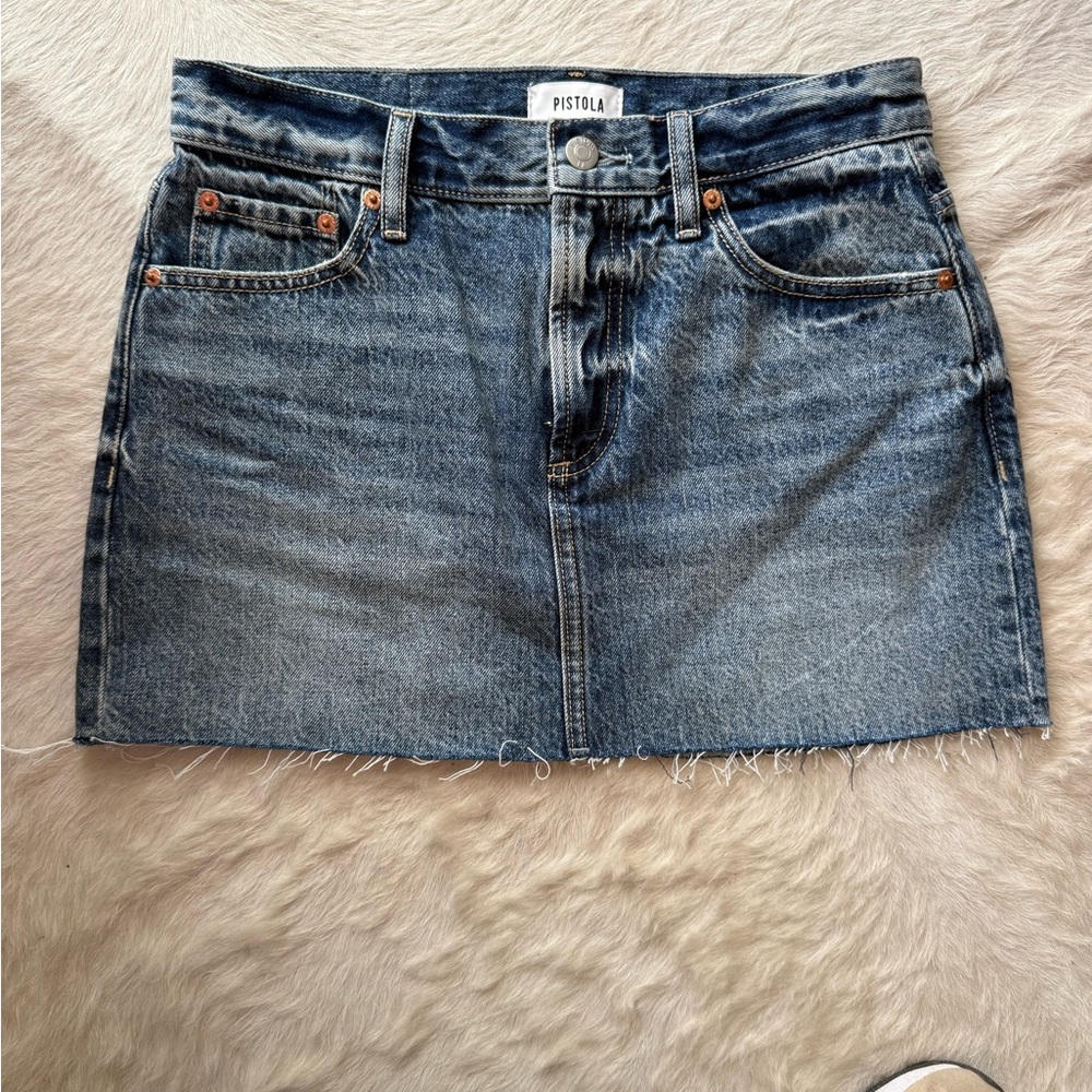 Pistola Classic Blue Denim Mini Skirt
